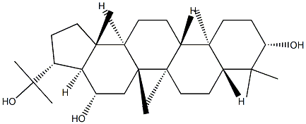 (21β)-A'-ネオガンマセラン-3β,16β,22-トリオール 化学構造式