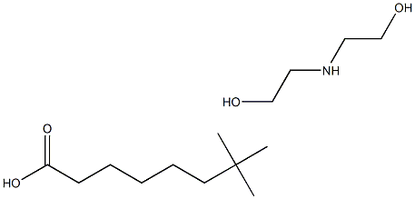 neodecanoic acid, compound with 2,2'-iminobis[ethanol] (1:1) Structure