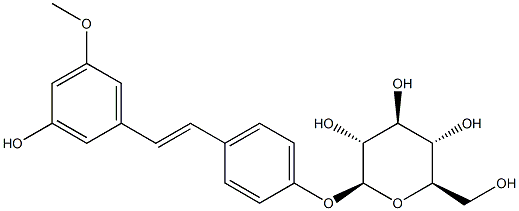 BETA-D-葡萄糖苷 4-[(1E)-2-(3-羟基-5-甲氧基苯基)乙烯基]苯