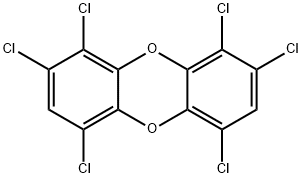 1,2,4,6,7,9/1,2,4,6,8,9-Hexachlorodibenzo-p-dioxin Struktur