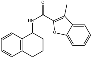 2-Benzofurancarboxamide,3-methyl-N-(1,2,3,4-tetrahydro-1-naphthalenyl)-(9CI) Structure