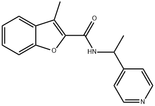 2-Benzofurancarboxamide,3-methyl-N-[1-(4-pyridinyl)ethyl]-(9CI),588677-43-4,结构式