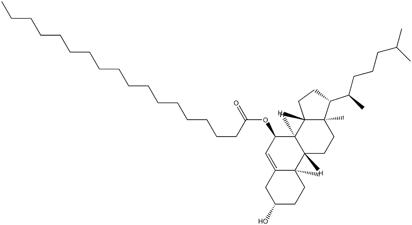 Cholest-5-ene-3β,7α-diol 7-octadecanoate Structure