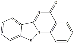 5H-[1,2]Benzisothiazolo[2,3-a]quinazolin-5-one,58910-46-6,结构式