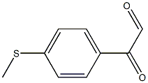 Benzeneacetaldehyde, 4-(methylthio)-α-oxo- Structure