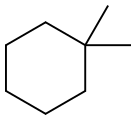 1,1-二甲基环己烷,590-66-9,结构式