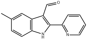 1H-Indole-3-carboxaldehyde,5-methyl-2-(2-pyridinyl)-(9CI) Struktur