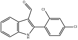 1H-Indole-3-carboxaldehyde,2-(2,4-dichlorophenyl)-(9CI) Structure