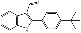 1H-Indole-3-carboxaldehyde,2-[4-(1,1-dimethylethyl)phenyl]-(9CI) 结构式