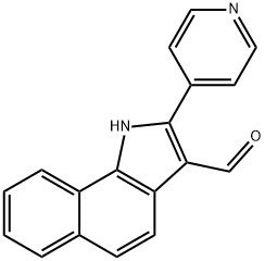 1H-Benz[g]indole-3-carboxaldehyde,2-(4-pyridinyl)-(9CI) 结构式