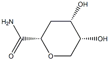 D-arabino-Hexonamide, 2,6-anhydro-3-deoxy- (9CI) 化学構造式