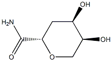 L-ribo-Hexonamide, 2,6-anhydro-3-deoxy- (9CI) Structure