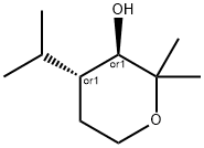 2H-Pyran-3-ol,tetrahydro-2,2-dimethyl-4-(1-methylethyl)-,(3R,4R)-rel-(9CI) Structure