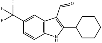 1H-Indole-3-carboxaldehyde,2-cyclohexyl-5-(trifluoromethyl)-(9CI)|