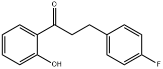 1-Propanone, 3-(4-fluorophenyl)-1-(2-hydroxyphenyl)- 化学構造式