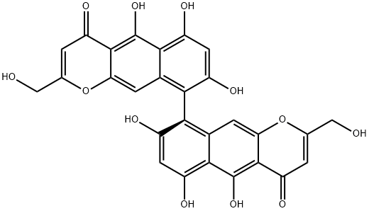 [aR,(-)]-5,5',6,6',8,8'-Hexahydroxy-2,2'-di(hydroxymethyl)-9,9'-bi[4H-naphtho[2,3-b]pyran]-4,4'-dione|