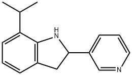 1H-Indole,2,3-dihydro-7-(1-methylethyl)-2-(3-pyridinyl)-(9CI),592466-51-8,结构式