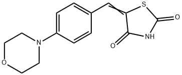 5-[4-(4-morpholinyl)benzylidene]-1,3-thiazolidine-2,4-dione 结构式