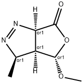 6H-Furo[3,4-c]pyrazol-6-one,3,3a,4,6a-tetrahydro-4-methoxy-3-methyl-,(3R,3aS,4S,6aR)-rel-(9CI) Structure