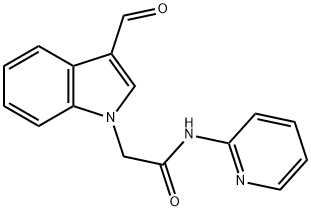 1H-Indole-1-acetamide,3-formyl-N-2-pyridinyl-(9CI) Struktur