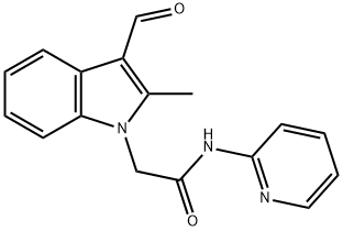 1H-Indole-1-acetamide,3-formyl-2-methyl-N-2-pyridinyl-(9CI),592549-71-8,结构式