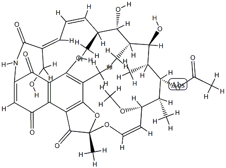 1,4-Dideoxy-30-hydroxy-1,4-dioxorifamycin Structure