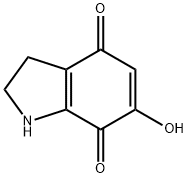 1H-Indole-4,7-dione,2,3-dihydro-6-hydroxy-(9CI) 化学構造式