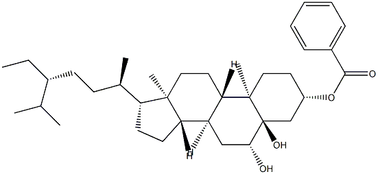 5α-Stigmastane-3β,5,6β-triol 3-benzoate Struktur