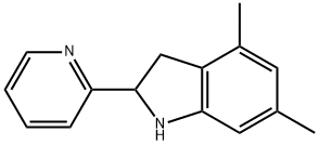 1H-Indole,2,3-dihydro-4,6-dimethyl-2-(2-pyridinyl)-(9CI) Struktur