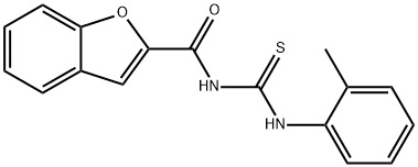 2-Benzofurancarboxamide,N-[[(2-methylphenyl)amino]thioxomethyl]-(9CI) 化学構造式