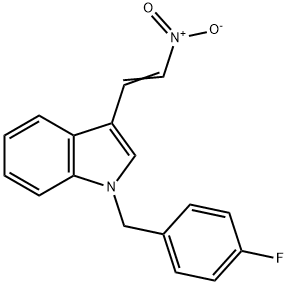 1H-Indole,1-[(4-fluorophenyl)methyl]-3-(2-nitroethenyl)-(9CI),593273-67-7,结构式