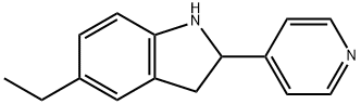 1H-Indole,5-ethyl-2,3-dihydro-2-(4-pyridinyl)-(9CI) Struktur