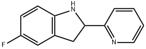 1H-Indole,5-fluoro-2,3-dihydro-2-(2-pyridinyl)-(9CI) 化学構造式