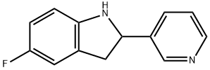 1H-Indole,5-fluoro-2,3-dihydro-2-(3-pyridinyl)-(9CI) Structure