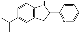 1H-Indole,2,3-dihydro-5-(1-methylethyl)-2-(2-pyridinyl)-(9CI) Struktur