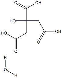 一水柠檬酸,5949-29-1,结构式