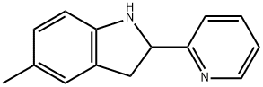 1H-Indole,2,3-dihydro-5-methyl-2-(2-pyridinyl)-(9CI) 结构式
