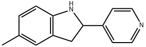 1H-Indole,2,3-dihydro-5-methyl-2-(4-pyridinyl)-(9CI) Structure