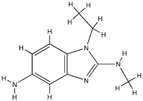 1H-Benzimidazole-2,5-diamine,1-ethyl-N2-methyl-(9CI),596131-58-7,结构式