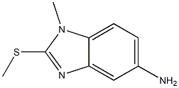 1H-Benzimidazol-5-amine,1-methyl-2-(methylthio)-(9CI) Structure
