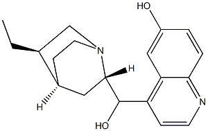 6'-hydroxydihydrocinchonidine Struktur