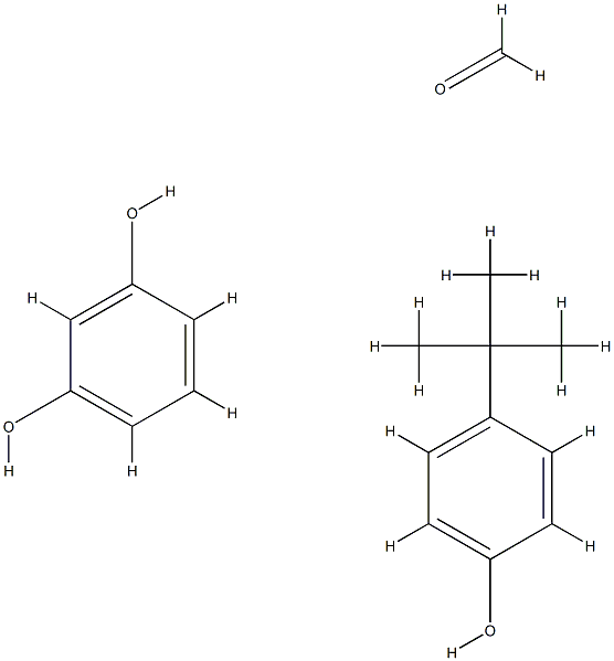 formaldehyde, polymer with 1,3-benzenediol and4-(1,1-dimethylethyl)phenol 化学構造式