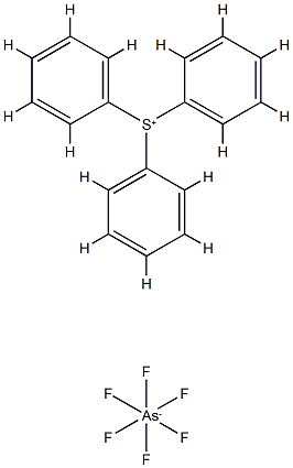 hexafluoroarsenic, triphenylsulfanium,59634-20-7,结构式