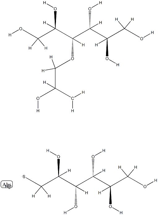 3-O-[2-Hydroxy-3-[[(1-deoxy-D-mannitol-1-yl)thio]mercurio(II)]propyl]-D-mannitol|