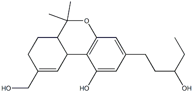 3',11-dihydroxy-delta(9)-tetrahydrocannabinol Struktur