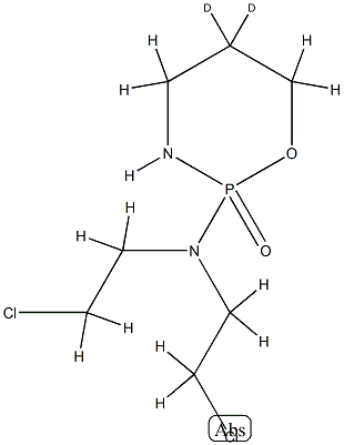 2H-1,3,2-Oxazaphosphorin-5-d-2-amine, N,N-bis(2-chloroethyl)tetrahydro -5-d-, 2-oxide,59720-09-1,结构式