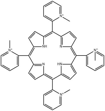 tetra(2-N-methylpyridyl)porphine Struktur