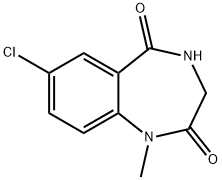 7-氯-1-甲基-3,4-二氢-1H-苯并[E][1,4]二氮杂卓-2,5-二酮 结构式