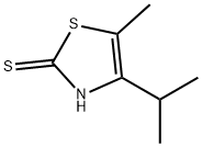 2(3H)-Thiazolethione,5-methyl-4-(1-methylethyl)-(9CI) 化学構造式