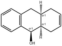 9-Anthracenol,1,4,4a,9,9a,10-hexahydro-,(4aR,9R,9aR)-rel-(9CI),597533-02-3,结构式